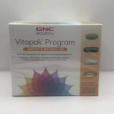 GNC Women's Energy & Metabolism Vitapak Program 30 Packs / 30 Day EXP 12/24 • $39.99