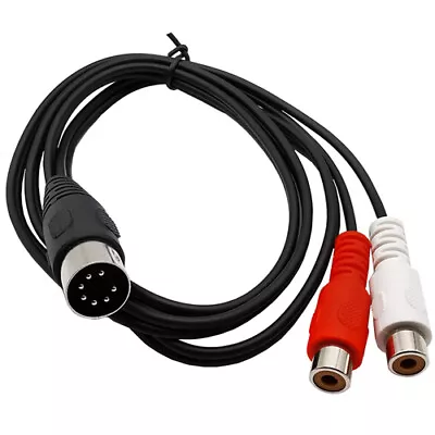 7Pin Din To 2RCA Male Female Audio Connector Cable 1M For Bang Olufsen Naim Quad • £5.87