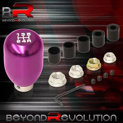 Purple Aluminum Type-R Shift Knob 5-Speed Gear Shifter Upgrade White Lettering • $11.99