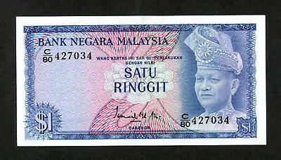 Malaysia  1 Ringgit ( 1967-72 )  Pick  # 1 Unc. • $28.25