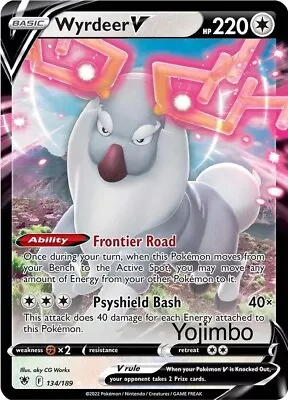Pokémon TCG Wyrdeer V Astral Radiance 134/189 Holo Ultra Rare • $1.10