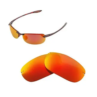 Walleva Polarized Fire Red Replacement Lenses For Maui Jim Makaha Sunglasses • $12.50