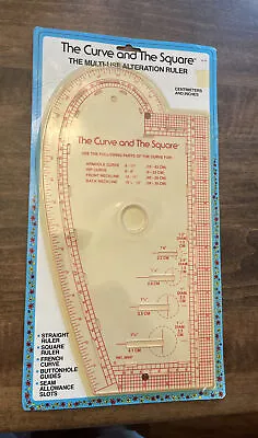 Vintage The Curve And The Square Multi-Use Alteration Ruler Dressmaker • $17.99