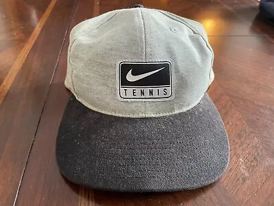 Vintage Nike Tennis Adjustable Snapback Cap Hat Swoosh On Plastic Snapback • $19.99