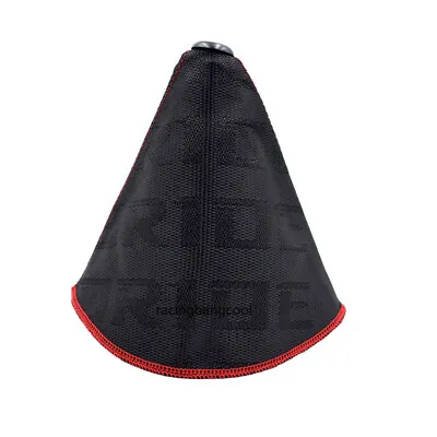 JDM Bride Black Hyper Fabric Universal Car Shift Boot Racing Shift Knob Cover • $17.60