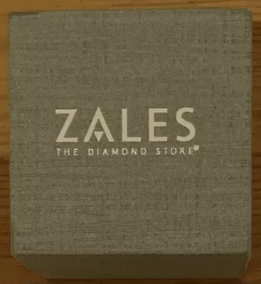 $19.99 • Buy Zales The Diamond Store Silver Gray Box With Silver Gray Ring Pillow Light Wear