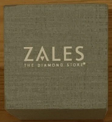 $19.99 • Buy Zales The Diamond Store Silver Gray Box With Silver Gray Ring Pillow Light Wear