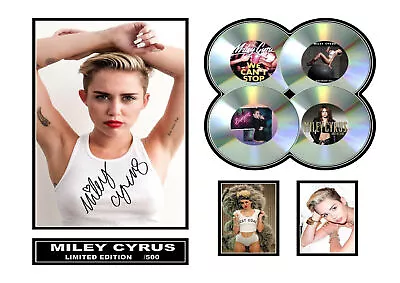 MILEY CYRUS A4 Signed  Edition Printed Memorabilia Poster  30123 • £8