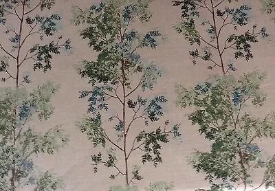 Rain Forest  Cotton Fabric  Green Linen  Curtain Roman Blind Craft • £19.99