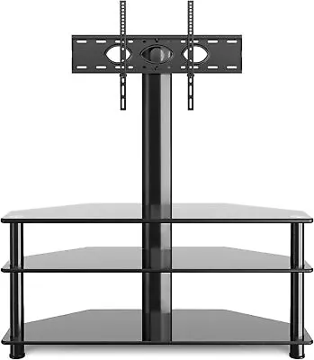 RFIVER Corner TV Stand For 32-70 Inch LED LCD OLED Plasma Flat Curved TVs Heig • £152.26