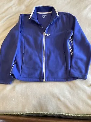 PACER Women's Blue Fleece Full Zip Jacket Coat Size Large PS • $10