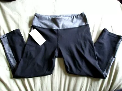 Marika Sport Black And Grey Capri Cropped Leggings NWT Size XS • $10