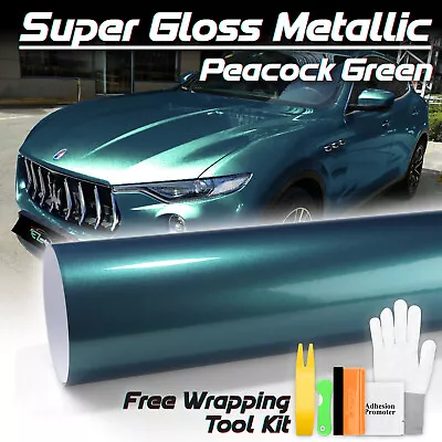 Gloss Metallic Glossy Candy Decal Car Vinyl Wrap Film Sticker Sheet Sparkle DIY • $4.99