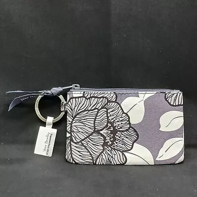 Vera Bradley Moon Shadow Meadow Zip Id Coin Purse Card Wallet Flower & Leaves • $21.99