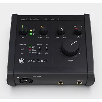 IK Multimedia AXE I/O ONE USB Audio Interface Z-TONE Input For Guitar/Bass • $99.99