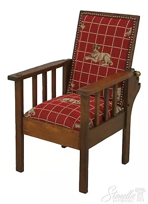 F58601EC: Youth Size Mission Oak Arts & Crafts Morris Chair • $565