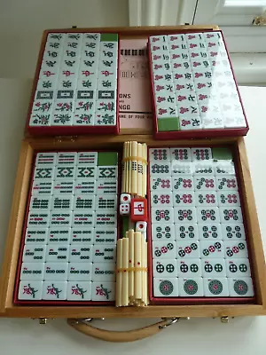 Hamley's Mah Jongg Set Brand New Still Sealed Wooden Case Nice With Instructions • £19.99