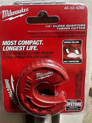 Milwuakee 1/2  Close Quarters Tubing Cutter 48-22-4260 • $17