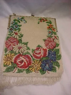 Vintage Roses Beaded Purse • $29.99