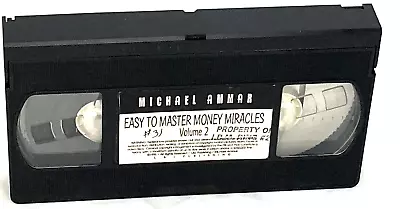 Preowned EASY TO MASTER MONEY MIRACLES AMMAR  VHS Format Tape • $7.50