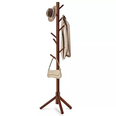 Coat Rack Freestanding Coat Rack With 8 Hooks And 3 Adjustable Size Tree Coa... • $33.52