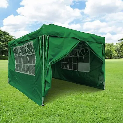 £85.99 • Buy Pop Up Gazebo With 4 Sides Panels Heavy Duty Waterproof Outdoor Events Shelters