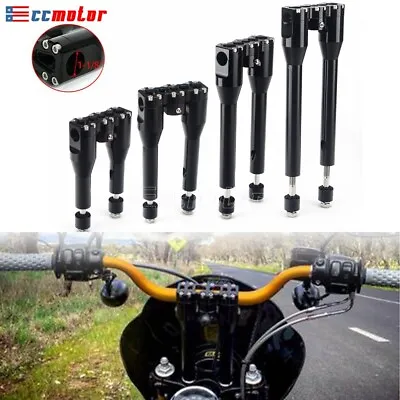 6  8  10  12  Handlebar Risers For Harley 1 1/8  Bar Dyna Sportster FXDB Softail • $115.97