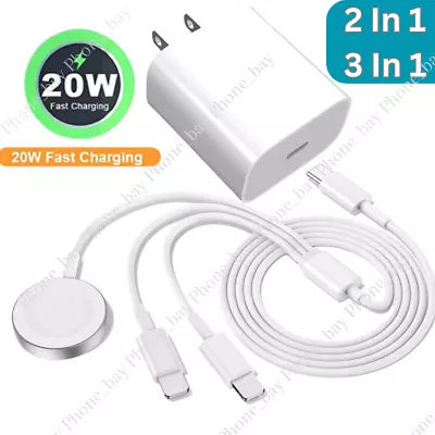 Magnetic Fast Charger Cable USB C Block For Apple Watch 7/6/5/4/3/2/1/SE IPhone • $8.26