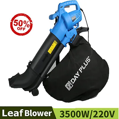 Corded Leaf Blower Mulcher And Vacuum 3500Watt Electric Garden Vac 35L 10M Cable • £35.20