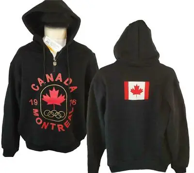 $28.99 • Buy 1976 Montreal Canada Winter Olympics Mens Size S-M-L-XL Black Hoodie Jacket $80