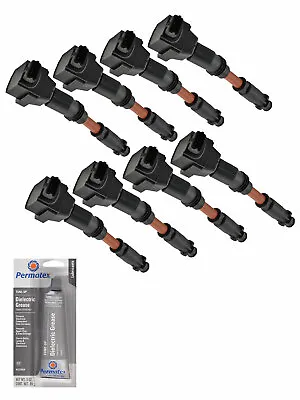 Set Of 8 Ignition Coil + Tune Up Grease For Mercedes Benz E420 S420 S500 UF795 • $125.99