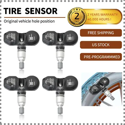 4X TPMS Tire Pressure Sensor 7PP907275F For Audi A4 A6 A8 Q7 R8 VW 433MHz USA • $32.82