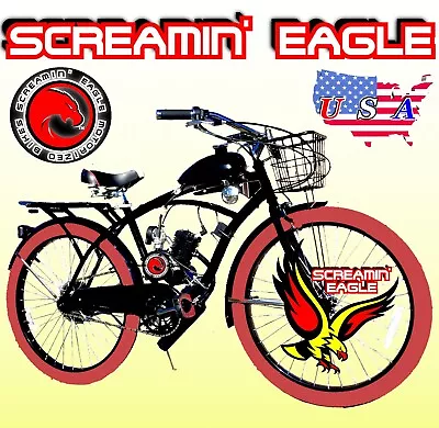 POWERFUL DIY 66cc/80cc 2-STROKE MOTORIZED BIKE KIT AND CLASSIC CRUISER BICYCLE • $499.99