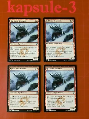 4x Qal Sisma Behemoth | Dragons Of Tarkir | MTG Magic Cards • $2