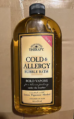 Village Naturals Therapy Cold & Allergy Bubble Bath Bold Vapors 20 Fl Oz • $18.99