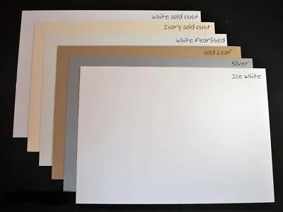 10 X A3 Luxury Pearl Shimmer Card Double Sided Choice Of Colours • £8.75