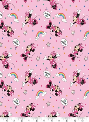 $21.99 • Buy Lined Window Valance Curtain 42 X 15 Disney Minnie Mouse Love Rainbows 