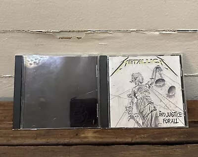 Metallica 2 Cd Lot Justice For All And Self Titled Black Album • $15