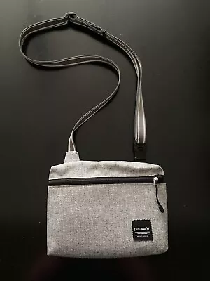 PACSAFE Slingsafe LX50 RFID-Safe Gray Crossbody Bag • $35