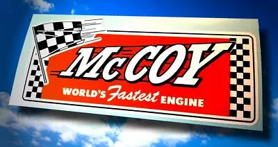 McCOY •  World's Fastest Engine  • Vintage Style Sticker • Decal • $4.50