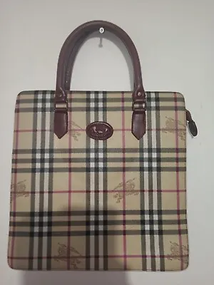 Burberry's London Tote Shopper Bag VERY RARE FIND Vintage Nova Check UK Import  • $525