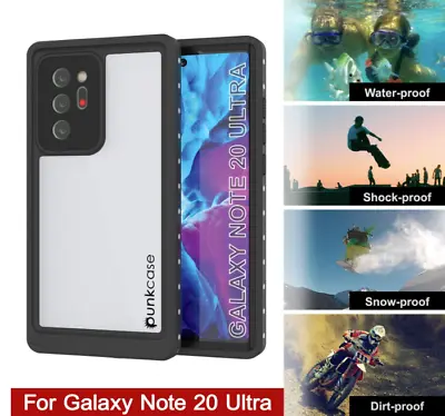 Samsung Galaxy Note20 Ultra Waterproof Case PunkCase StudStar Series  White • £27
