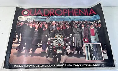 THE WHO Quadrophenia Soundtrack Rare Promotional Poster 1979 - Laminated • $30