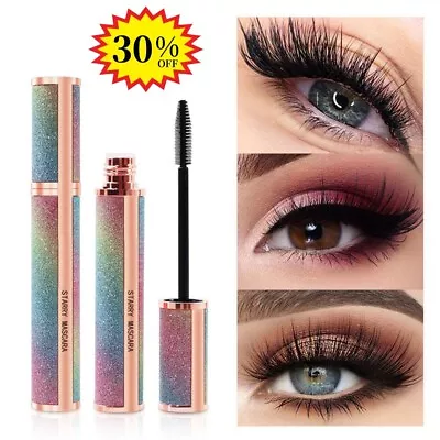 4D Silk Fiber Eyelash Mascara Extension Make-up Black Waterproof Eye Lashes New • $6.57