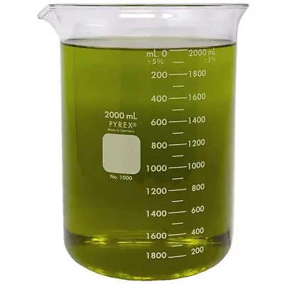 2000ml Glass Beaker Griffin Low Form Graduated PYREX 1000-2L (Single) • $35.78