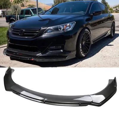 For Honda Accord 9th 10th Gen Carbon Style Front Bumper Lip Spoiler Body Kit • $69.99