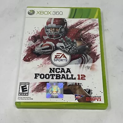 NCAA Football 12 (Microsoft Xbox 360 2011) Free Shipping • $15.64