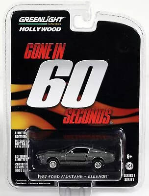 GreenLight 1967 Ford Mustang Eleanor Gone In 60 Seconds Hollywood #44670 1:64 • $20.70