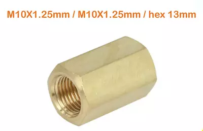 1 X Brake Line Pipe Brass Metric Adapter M10X1.25 To M10X1.25 • $5.98