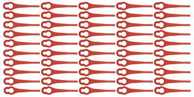 50 Red Plastic Blades Fits MACALLISTER MGT18 18V Li CORDLESS MGT36-Li MGT300 • £7.90